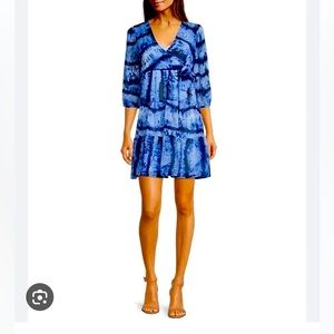 CK Blue Tiered Dress